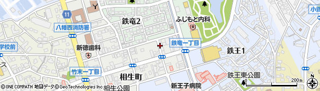福岡県北九州市八幡西区相生町1-18周辺の地図