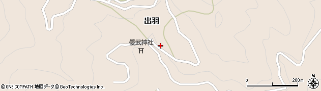 徳島県那賀町（那賀郡）出羽（西）周辺の地図