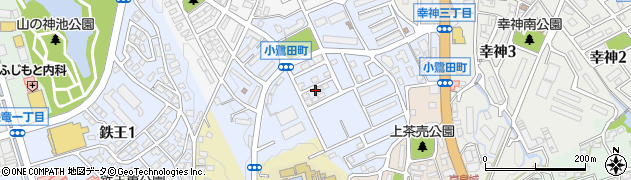 福岡県北九州市八幡西区小鷺田町周辺の地図