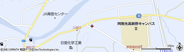 阿南警察署新野町駐在所周辺の地図