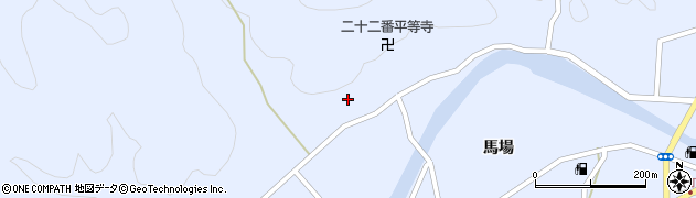 徳島県阿南市新野町秋山周辺の地図