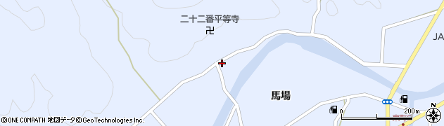 徳島県阿南市新野町秋山173周辺の地図