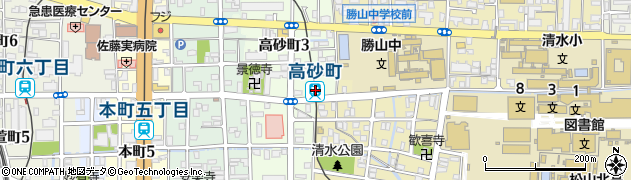 高砂町駅周辺の地図