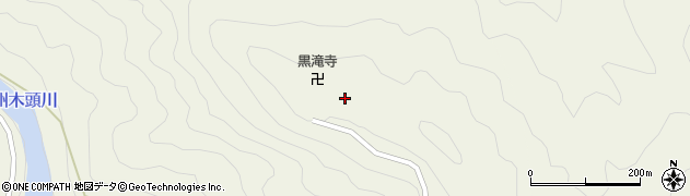 徳島県那賀町（那賀郡）阿津江（黒滝山）周辺の地図