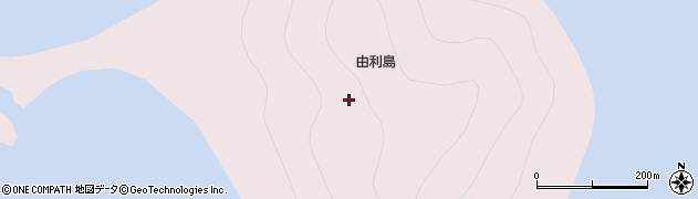 由利島周辺の地図