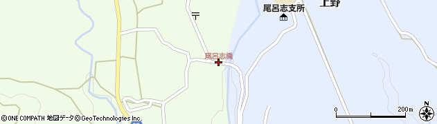 尾呂志橋周辺の地図