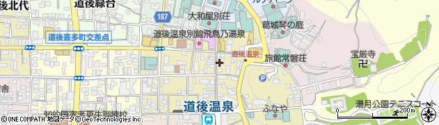 宇和島鯛めし 丸水 道後店周辺の地図