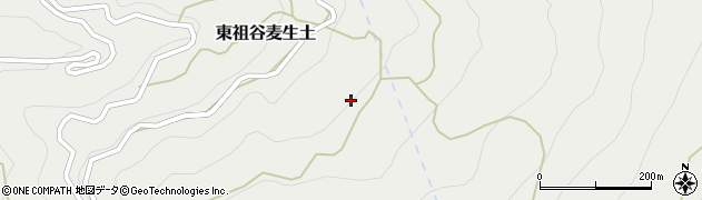 徳島県三好市東祖谷麦生土201周辺の地図