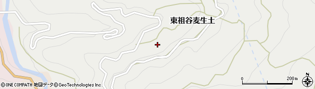 徳島県三好市東祖谷麦生土153周辺の地図