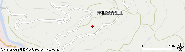 徳島県三好市東祖谷麦生土154周辺の地図
