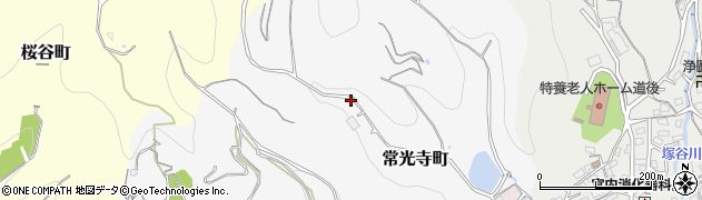 愛媛県松山市常光寺町周辺の地図