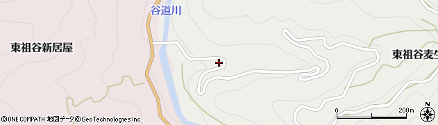徳島県三好市東祖谷麦生土92周辺の地図