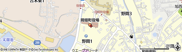 福岡県遠賀郡岡垣町周辺の地図