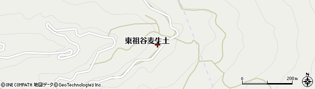 徳島県三好市東祖谷麦生土190周辺の地図