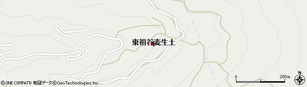 徳島県三好市東祖谷麦生土165周辺の地図