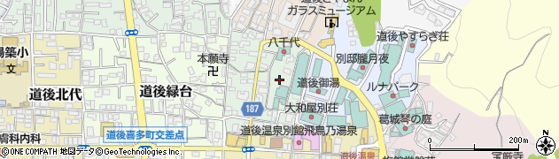 愛媛県松山市道後多幸町周辺の地図