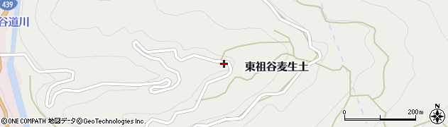 徳島県三好市東祖谷麦生土64周辺の地図