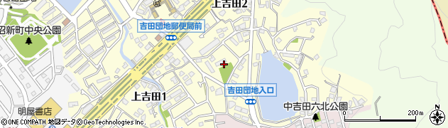 上吉田二丁目公園周辺の地図