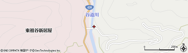 徳島県三好市東祖谷麦生土134周辺の地図
