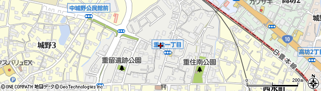福岡県北九州市小倉南区重住周辺の地図