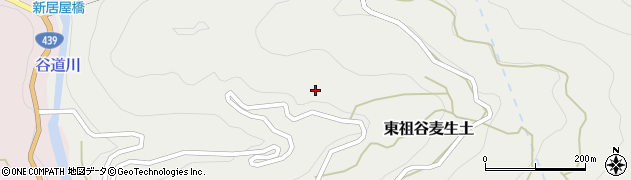 徳島県三好市東祖谷麦生土71周辺の地図