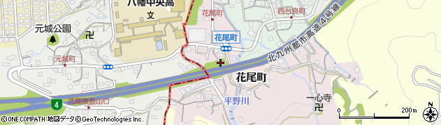 花尾町公園周辺の地図