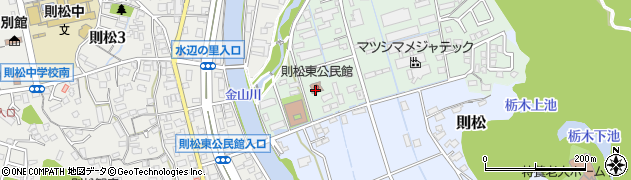 則松東公民館周辺の地図