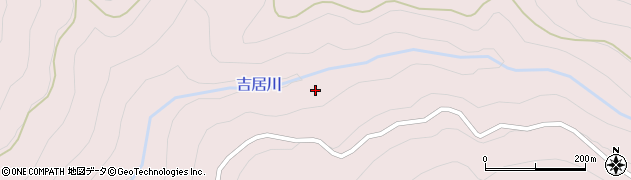 吉居川周辺の地図