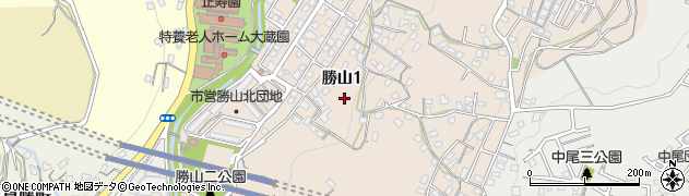 福岡県北九州市八幡東区勝山周辺の地図