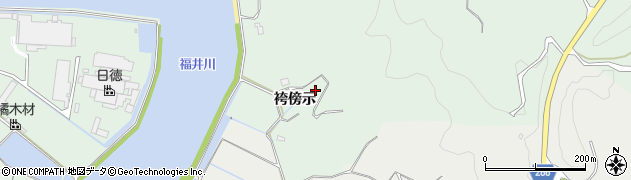 徳島県阿南市橘町（袴傍示）周辺の地図