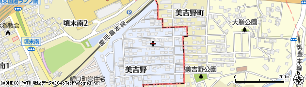 福岡県遠賀郡水巻町美吉野21周辺の地図