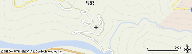 徳島県那賀町（那賀郡）掛盤（与沢回り）周辺の地図