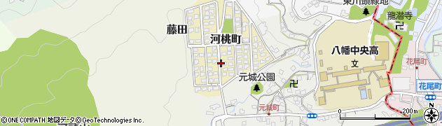 福岡県北九州市八幡西区河桃町周辺の地図