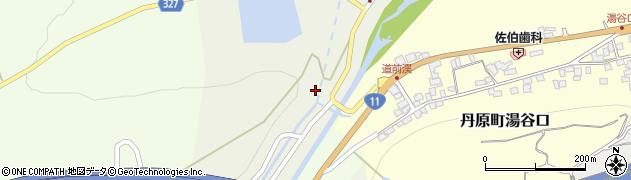 道前渓温泉周辺の地図