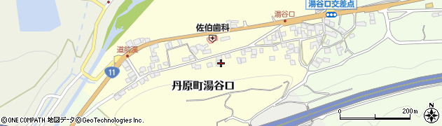 愛媛県西条市丹原町湯谷口376周辺の地図