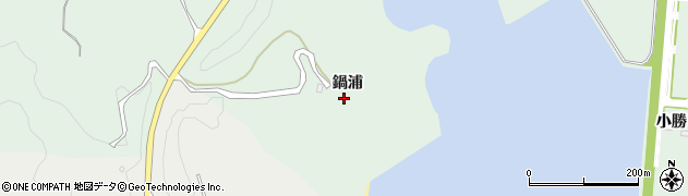 徳島県阿南市橘町（鍋浦）周辺の地図