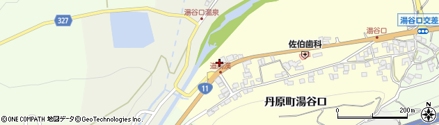 愛媛県西条市丹原町湯谷口甲周辺の地図