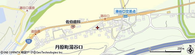 愛媛県西条市丹原町湯谷口244周辺の地図