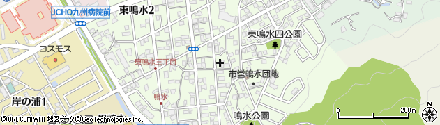 福岡県北九州市八幡西区東鳴水周辺の地図