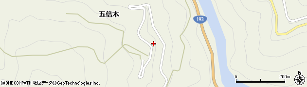 徳島県那賀町（那賀郡）掛盤（大左古）周辺の地図