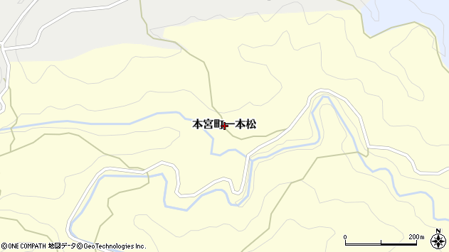 〒647-1742 和歌山県田辺市本宮町一本松の地図