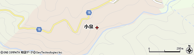 徳島県那賀町（那賀郡）小泉（小泉）周辺の地図