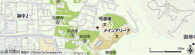 愛媛県松山市御幸周辺の地図