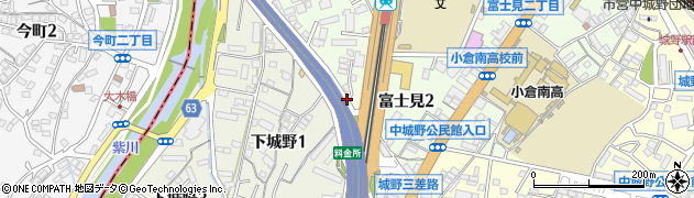 福岡県北九州市小倉南区富士見2丁目周辺の地図