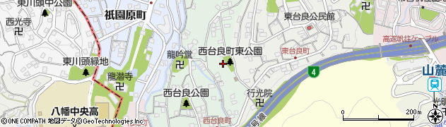 西台良町東公園周辺の地図