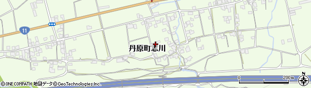 愛媛県西条市丹原町志川814周辺の地図