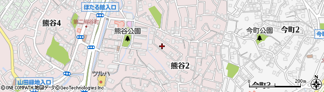 福岡県北九州市小倉北区熊谷周辺の地図