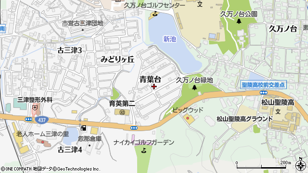 〒791-8019 愛媛県松山市青葉台の地図