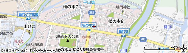 ファミリーマート遠賀松の本六丁目店周辺の地図