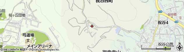愛媛県松山市祝谷西町周辺の地図